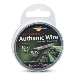   IRON CLAW Authanic Wire fonott köthető acélelőke 0,35mm / 5m / 10,20kg