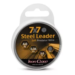   IRON CLAW 7x7 Steel Leader bevonatos acél előkezsinór / 0,55mm / 15kg / 5m