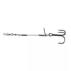   IRON CLAW Rig System Stinger Single M / ragadozóhalas horogrendszer / 4 horog / 5,5cm