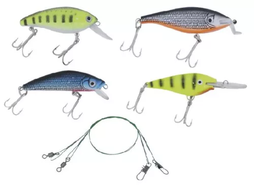 Kamasaki NATURAL WOBBLER SZETT(4WOBBLER+2DRÓTELŐKE+DOBOZ)