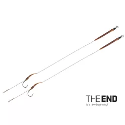   Delphin THE END Boilie rig kötött horog / 2db | 20cm/25lbs/#4
