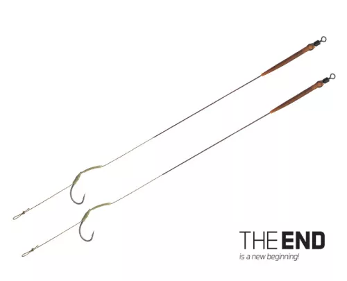 Delphin THE END Skin rig kötött horog / 2db | 20cm/25lbs/#4