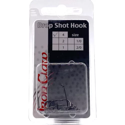 IRON CLAW Drop Shot Hook horogméret 4 / 10db