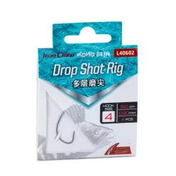   IRON CLAW Kona Drop Shot Rig L40602 horog mérte 1/ 0,22mm / 120cm /4db