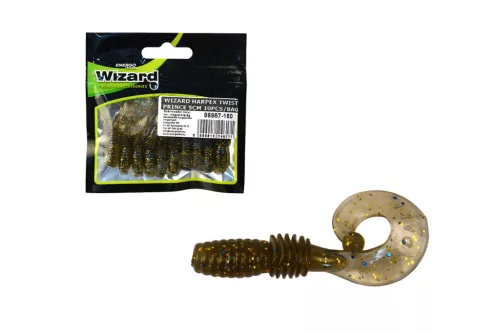 WIZARD HARPEX TWIST WHITE 5CM 10PCS/BAG