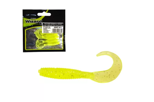 WIZARD HARPEX TWIST GREEN 3CM 15PCS/BAG