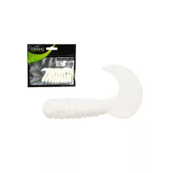 WIZARD HARPEX TWIST LARVA CLEAR-GREEN 5CM 10PCS/BAG