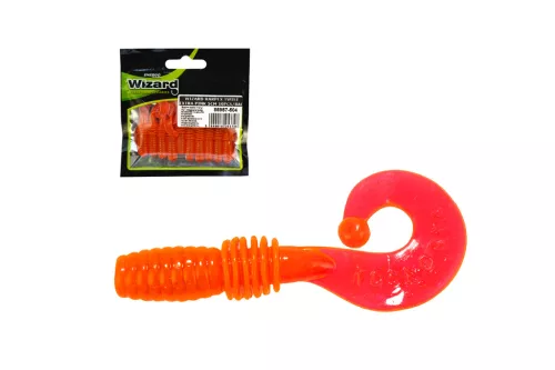 WIZARD HARPEX TWIST EXTRA POPPY-ORANGE 5CM 10PCS/BAG