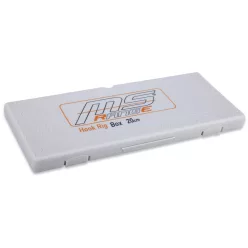   MS RANGE Hook Rig Box szerelt előke tartó doboz / max 100db szerelék tárolás / 23x10cm