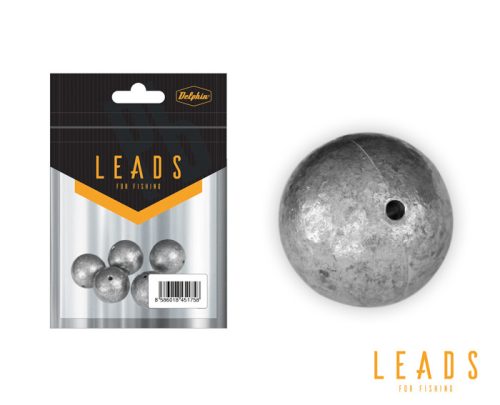 Delphin LEADS Golyó nyílással / 5db | 40g