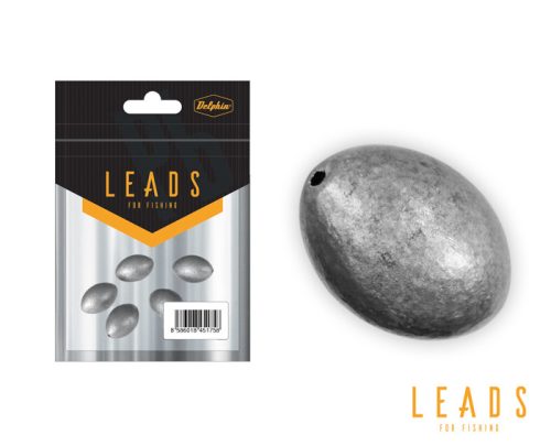 Delphin LEADS Oliva nyílással / 5db | 20g