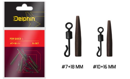 Delphin FDR Quick L/ Set 5db| #7+18mm