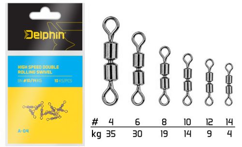 Hi speed double rolling swivel A-04 | BN/12