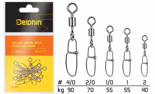 Rolling swivel with Crosslock snap | BN/4/0