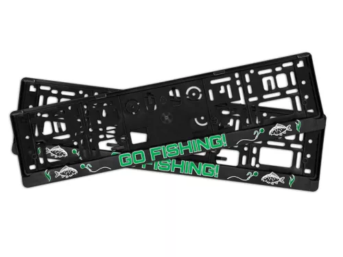 Rendszámtábla tartó 3D Delphin GoFishing! / 2db