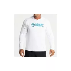   Adventer & Fishing ADVENTER FUNCTIONAL HOODED UV T-SHIRT WHITE & BLUEFIN XXL