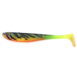   Alpha Tackle Avci Firetiger fluo zöld / sárga / fekete/ naracssárga farokkal / 12cm