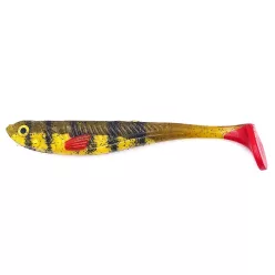   Alpha Tackle Avci Glitter Perch olive / sárga / piros farokkal / 12cm