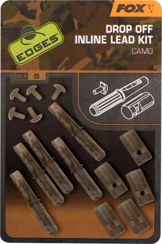 Fox EDGES™ Camo Inline Lead Drop Off Kits-Kit x5
