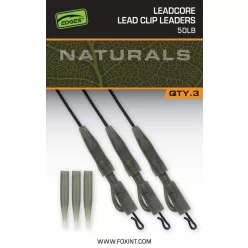   Fox EDGES™ Naturals Leadcore Power Grip Lead Clip Leaders-Naturals Leadcore PG Lead Clip Leaders