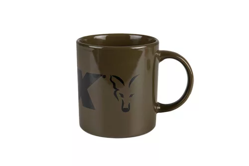 Fox Collection Mug Green/Black-Fox Green and Black Logo Ceramic Mug