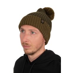 Fox Heavy Knit Bobble Hat-Fox Bobble Heavy Olive