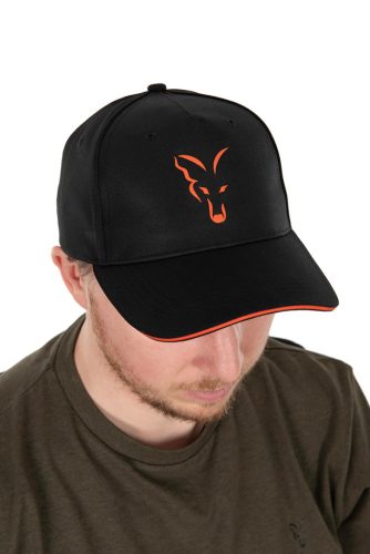 Fox Collection Baseball Cap Black & Orange-Fox Collection baseball B/O