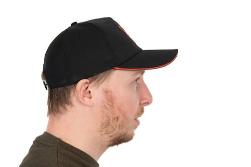 Fox Collection Baseball Cap Black & Orange-Fox Collection baseball B/O
