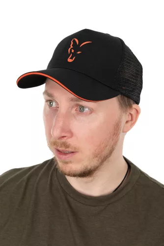 Fox Collection Trucker Cap Black & Orange-Fox Collection trucker B/O
