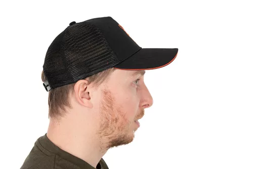 Fox Collection Trucker Cap Black & Orange-Fox Collection trucker B/O