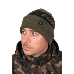  Fox Collection Beanie Hat - Green & Black-Fox Collection Beanie G/B