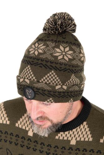 Fox Festive Bobble Hat-Fox Festive bobble