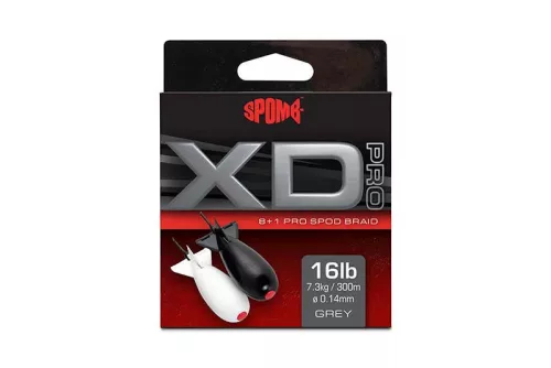 Spomb XD Pro Braid-Spomb XD Pro Braid Grey 8+1 0.14mm 16lbs