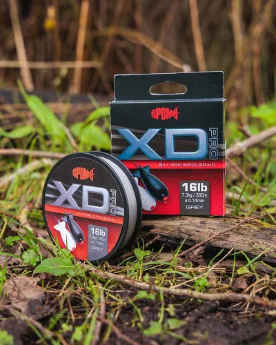 Spomb XD Pro Braid-Spomb XD Pro Braid Grey 8+1 0.14mm 16lbs