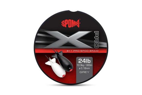 Spomb X Pro Braid-Spomb X Pro Braid Grey 8+1 0.18mm 24lbs
