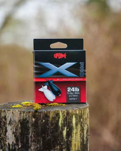 Spomb X Pro Braid-Spomb X Pro Braid Grey 8+1 0.18mm 24lbs