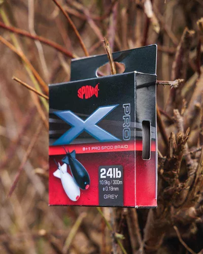 Spomb X Pro Braid-Spomb X Pro Braid Grey 8+1 0.18mm 24lbs