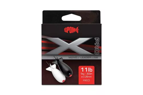 Spomb X Pro Mono-Spomb X Pro Mono 0.26mm/11lb x 300m RED