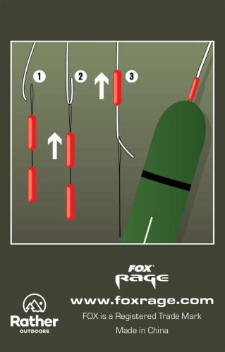 Fox Rage Predator Float Stops - Red -