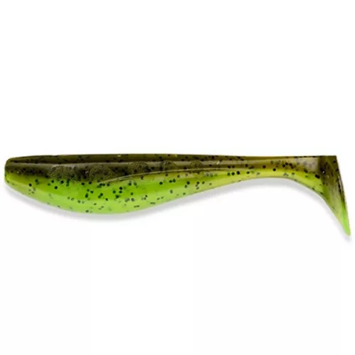 FISHUP_WIZZLE SHAD 3" (8PCS.), #204 - GREEN PUMPKIN/CHARTREUSE