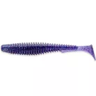 FISHUP_U-SHAD 2" (10PCS.), #060 - DARK VIOLET/PEACOCK & SILVER