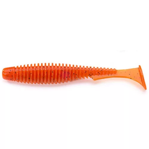 FISHUP_U-SHAD 4" (8PCS.), #049 - ORANGE PUMPKIN/BLACK