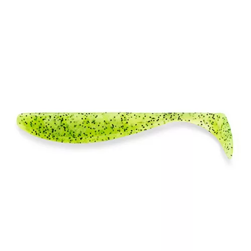 FISHUP_WIZZLE SHAD 5" (4PCS.), #055 - CHARTREUSE/BLACK
