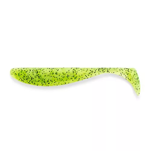 FISHUP_WIZZLE SHAD 5" (4PCS.), #055 - CHARTREUSE/BLACK