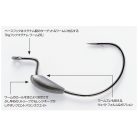 DEC DECOY WORM126 WEIGHTED MAGNUM #8/0 NS BLACK 3PCS/BAG