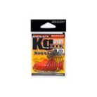 DEC DECOY WORM17 KG HOOK #4/0 NS BLACK 6PCS/BAG