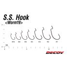 DEC DECOY WORM19 SS HOOK #4 NS BLACK 9PCS/BAG
