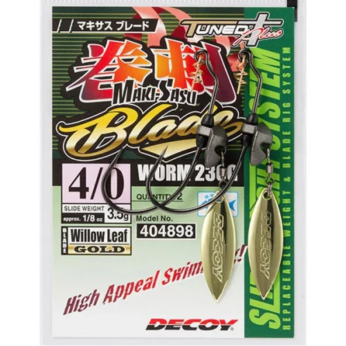 DEC DECOY WORM230G MAKISASU BLADE #4/0-3.5G GOLD