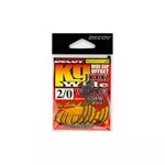 DEC DECOY WORM25 KG HOOK WIDE #1 NS BLACK 8PCS/BAG