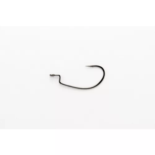 DEC DECOY WORM25 KG HOOK WIDE #5/0 NS BLACK 4PCS/BAG
